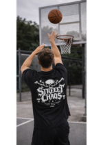 VYBN Street Chaos Oversized T-Shirt – Heavyweight Graphic Drop - Image 3