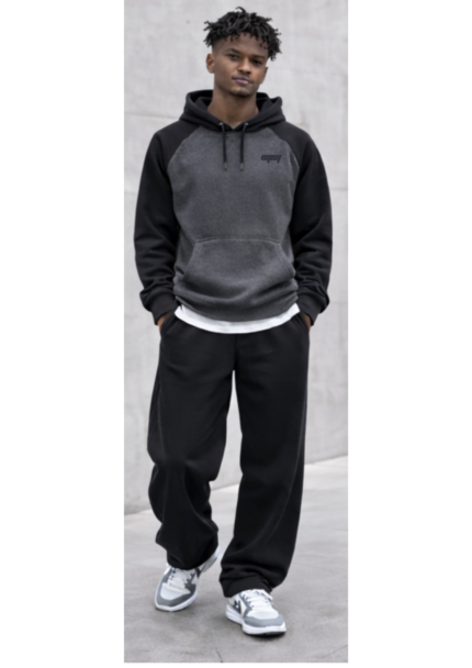VYBN DualTone Core Contrast Hoodie – Premium Unisex Heavyweight Essential